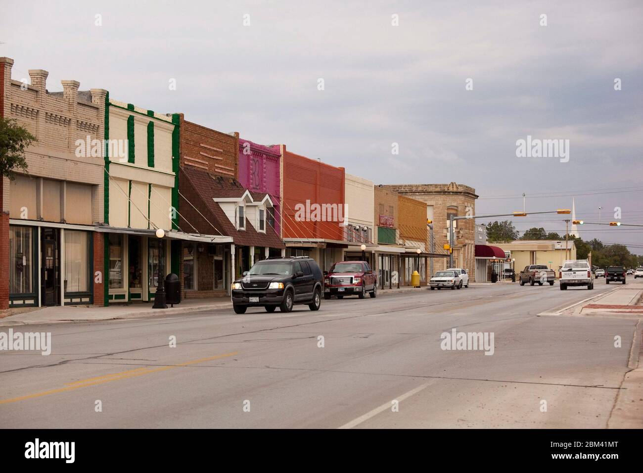 Downtown scenes in Haskell, Texas where Texas First Lady Anita Thigpen