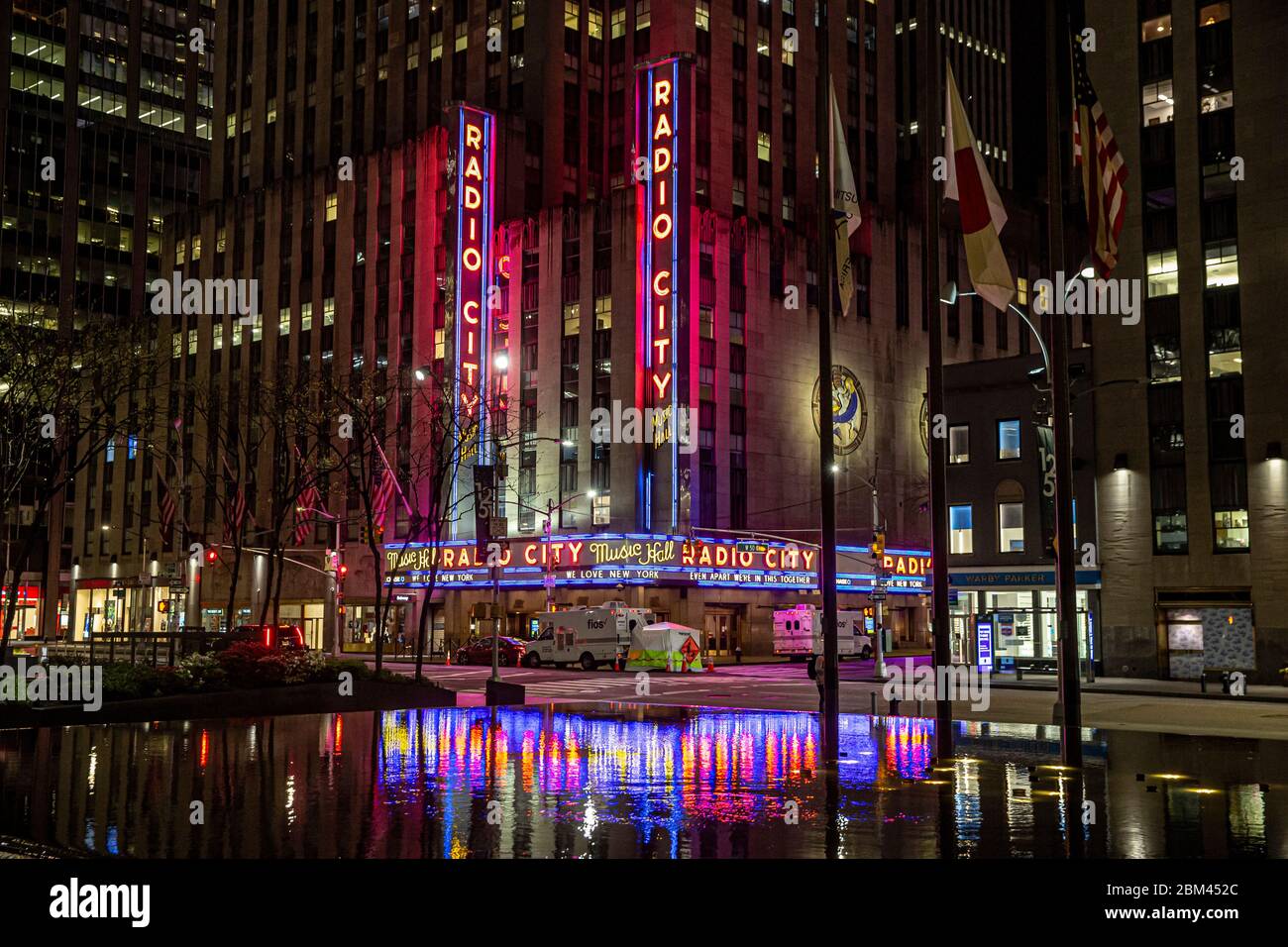 New York, N.Y/USA – 1st May 2020: Radio City Music Hall is quiet due to  health risks of the COVID-19. Credit: Gordon Donovan/Alamy Live News Stock  Photo - Alamy