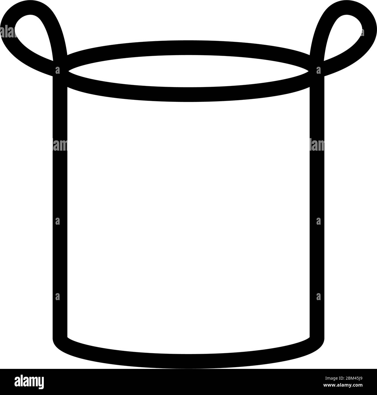 bucket for household icon vector outline illustration Stock Vector ...