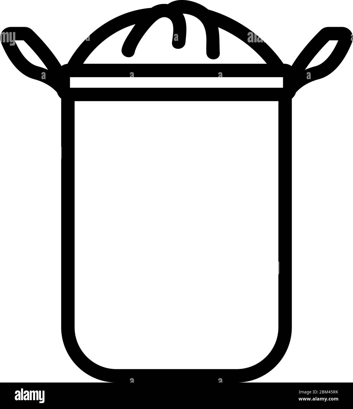 laundry hamper icon vector outline illustration Stock Vector Image