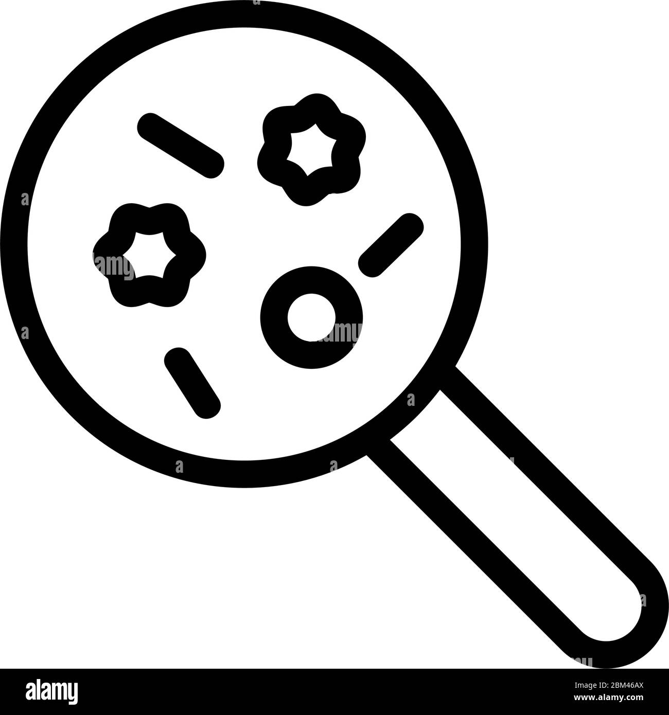 infectious bacillus icon vector outline illustration Stock Vector Image ...