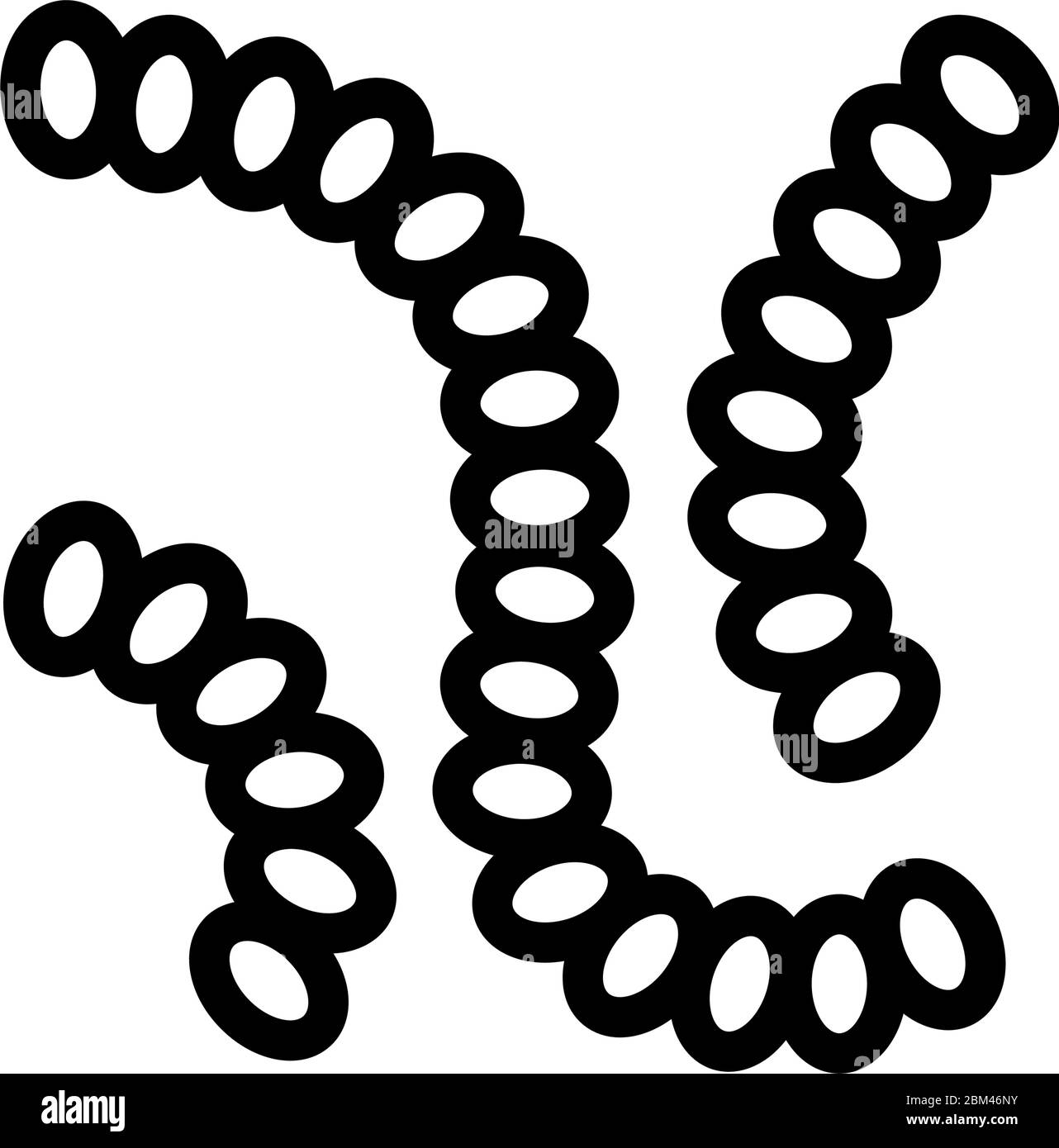 bacteria virus icon vector outline illustration Stock Vector Image ...