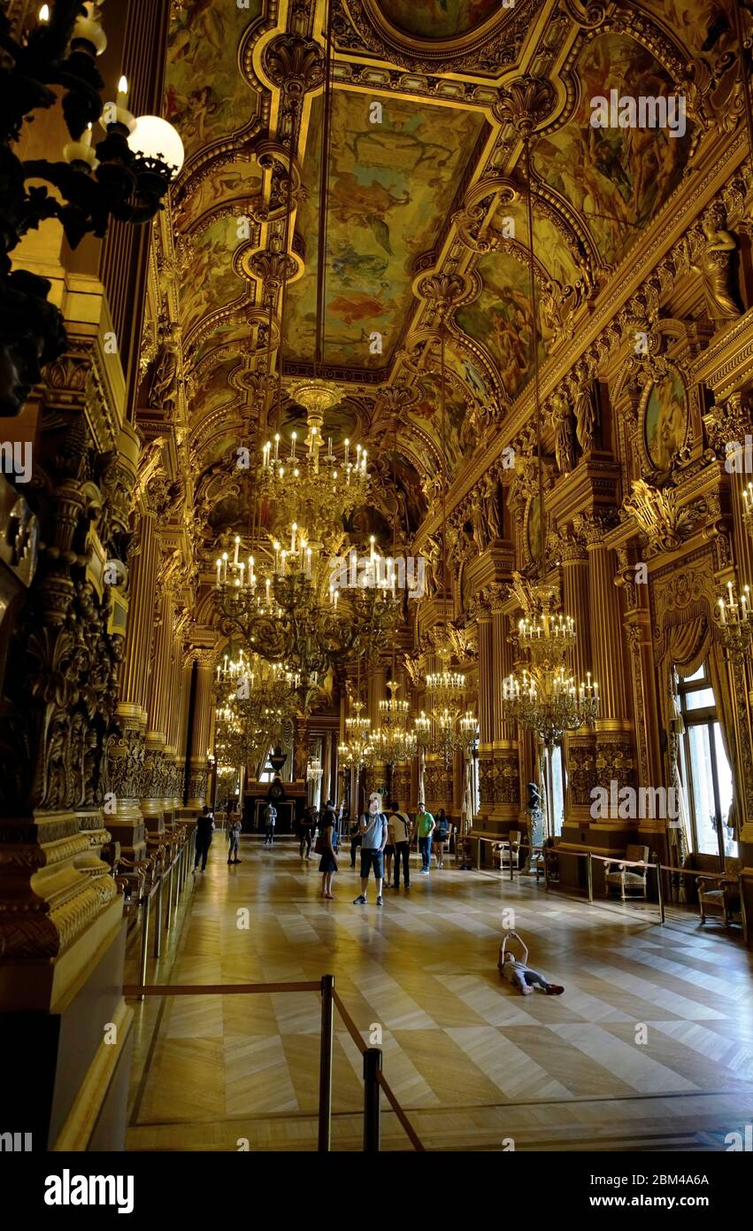 The Grand Foyer in Palais GarnierOpera National de Paris.Paris.France