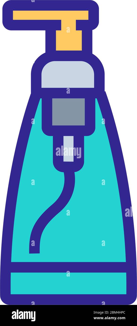 antibacterial sprayer icon vector outline illustration Stock Vector ...