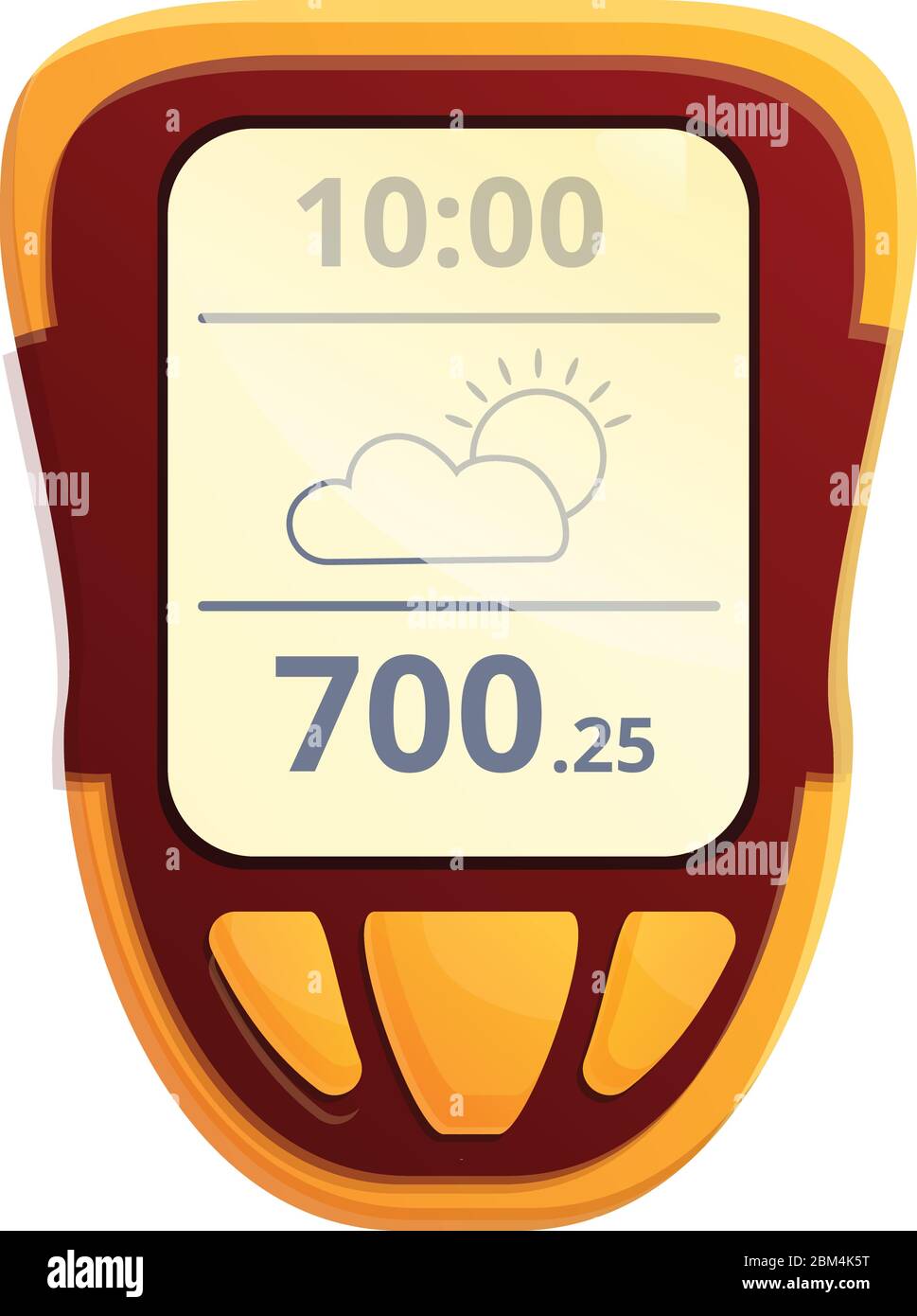 Digital barometer icon. Cartoon of digital barometer vector icon for ...