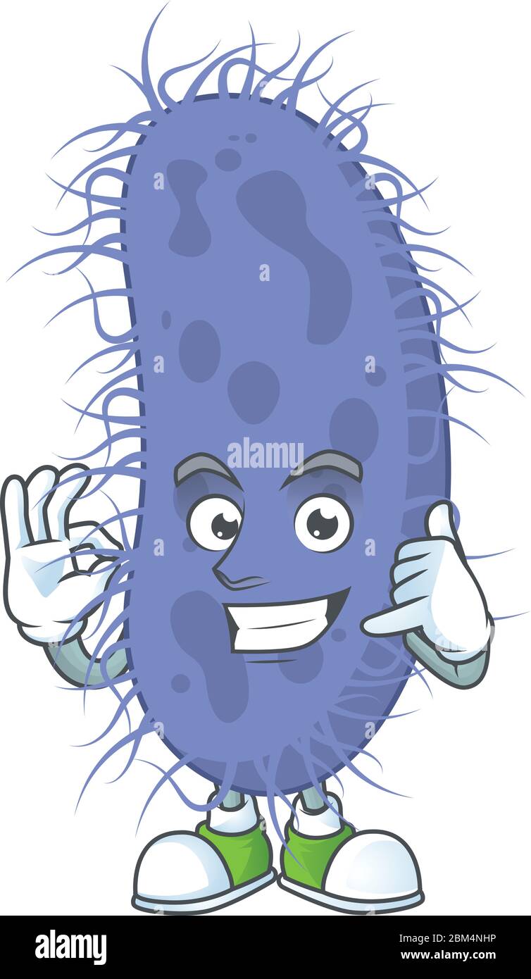 pic Salmonella Symptoms Cartoon https www alamy com salmonella typhi mascot cartoon design make a call gesture vector illustration image356605250 html