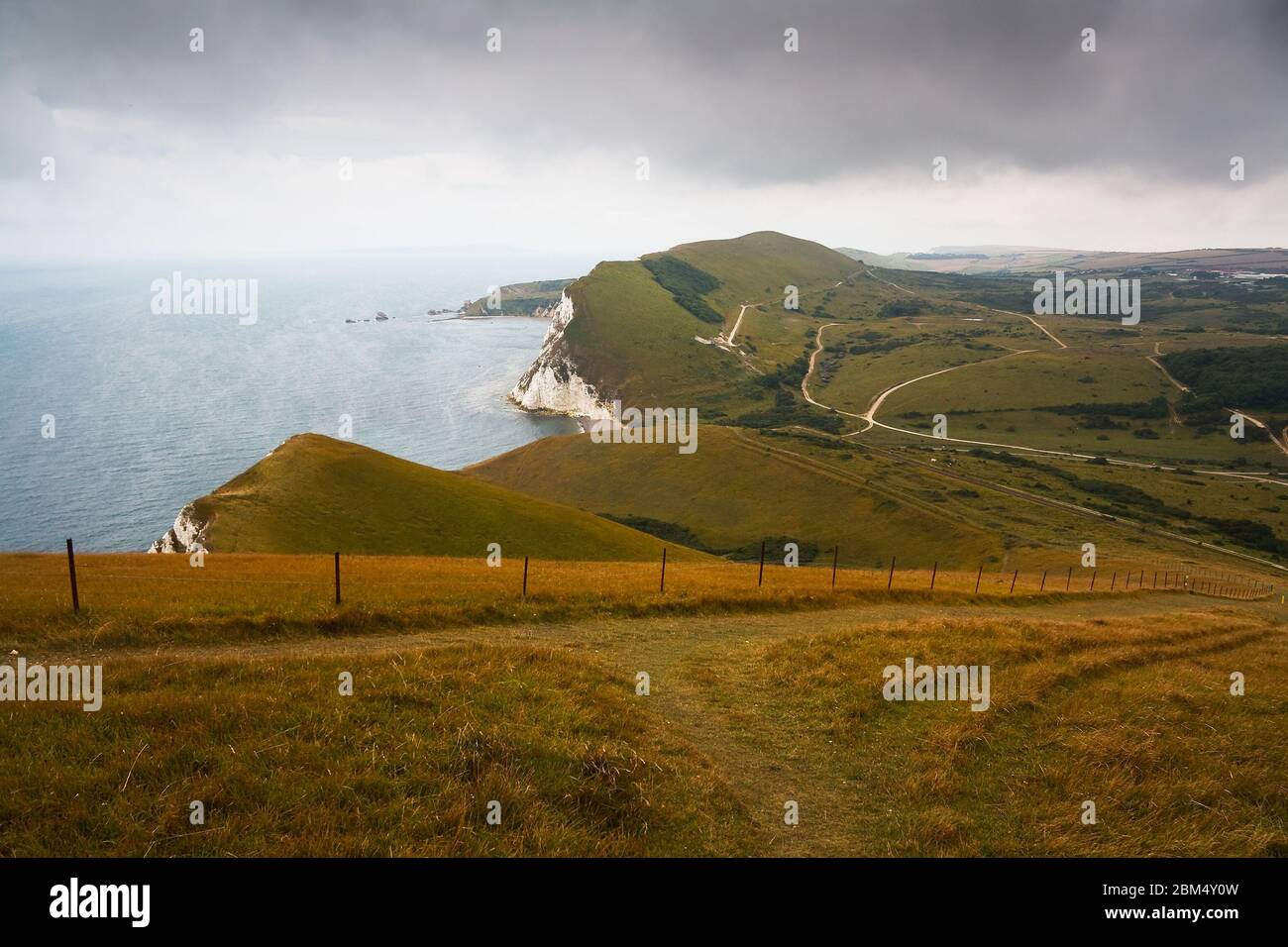 Chalk cliffs on the coast of Dorset in UK Stock Photo Alamy