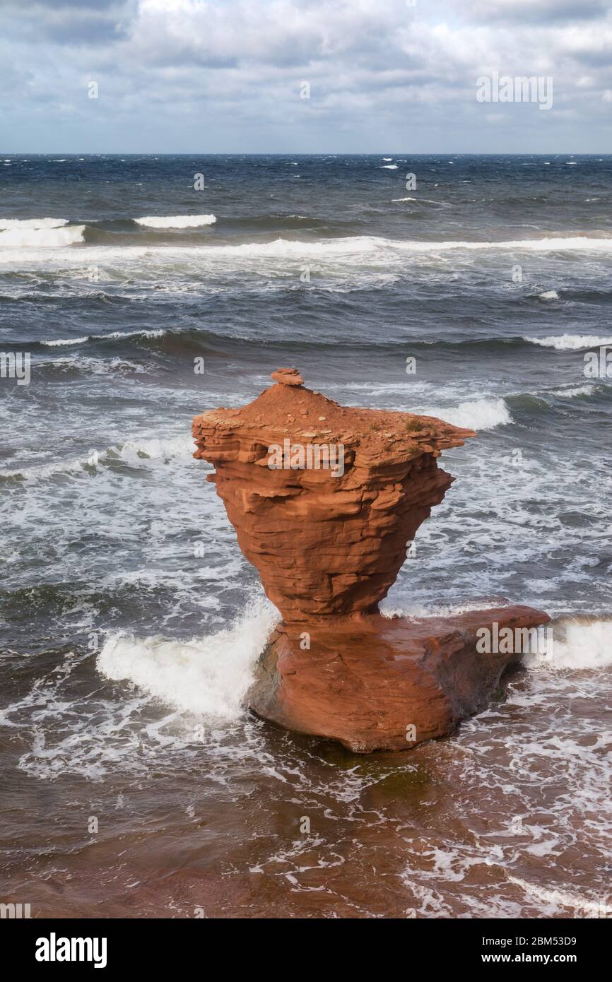 The Teacup rock, named for the resemblence to a cup and saucer, in