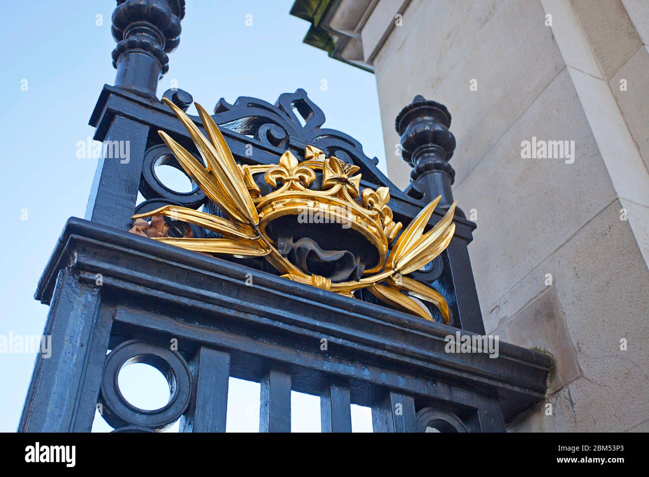 Buckingham Palace Gates Stock Photo