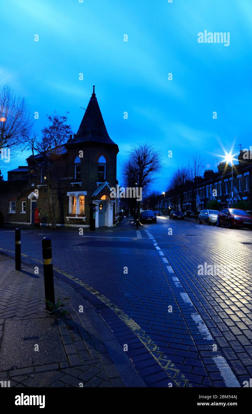 Victorian Gothic housing on the junction of Eversleigh Road and