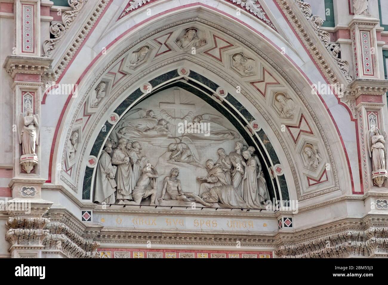 Detail of Cathedral Church Duomo basilica di santa maria del fiore in Florence, Italy Stock Photo