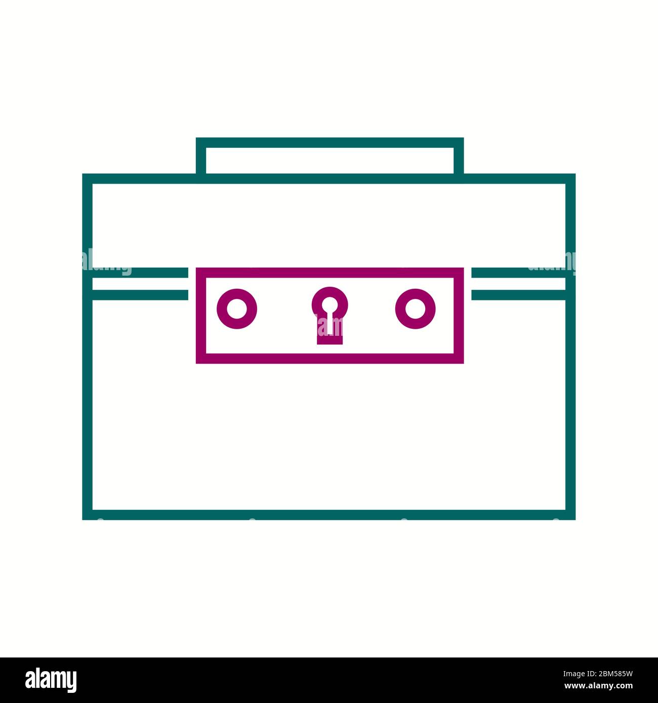 Beautiful Briefcase Vector line icon Stock Vector Image & Art - Alamy