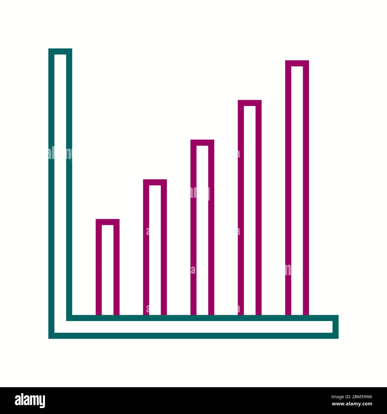 Business graph vector line icon Stock Vector Image & Art - Alamy
