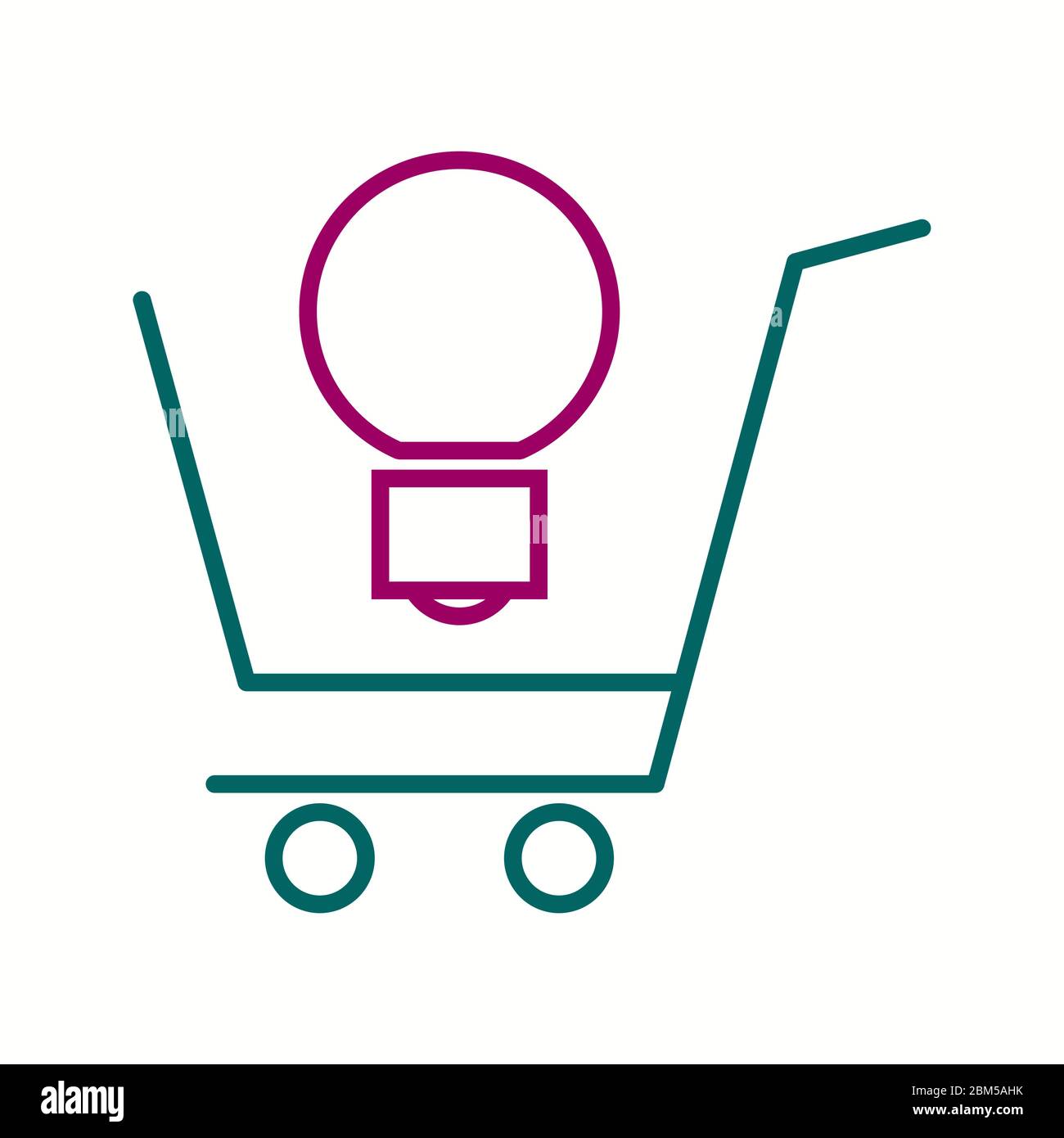 Beautiful Cart vector line icon Stock Vector Image & Art - Alamy
