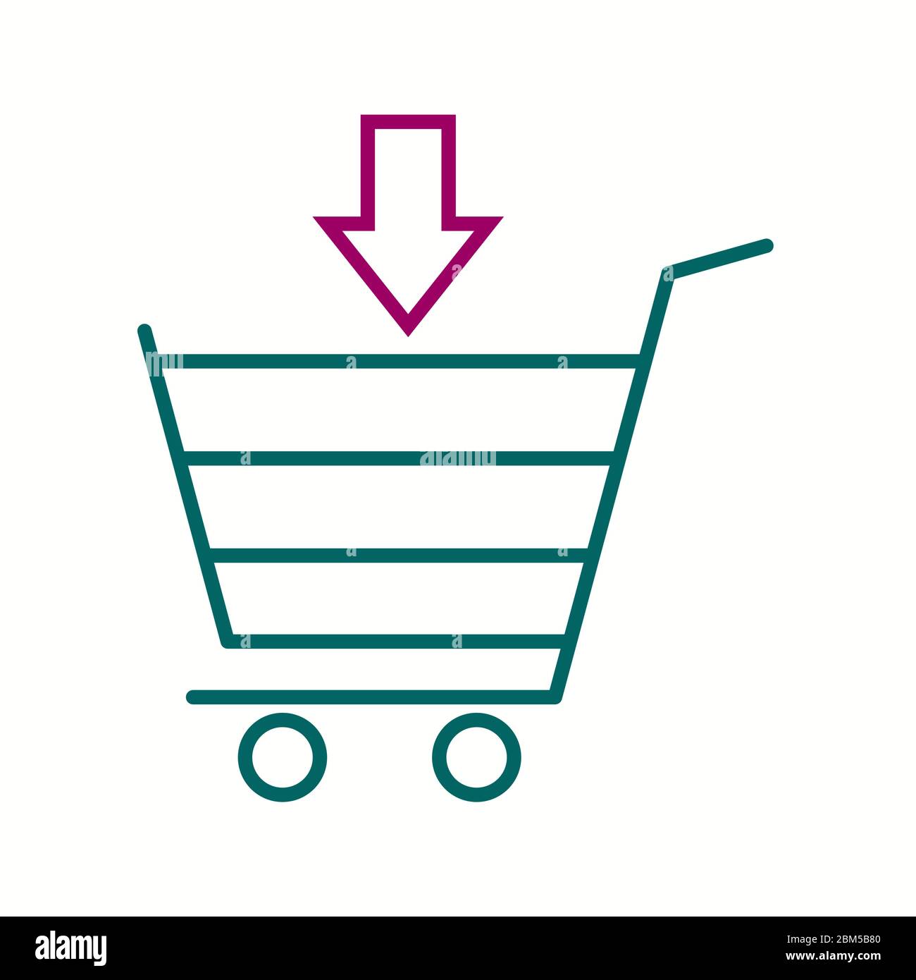 Beautiful Cart vector line icon Stock Vector Image & Art - Alamy