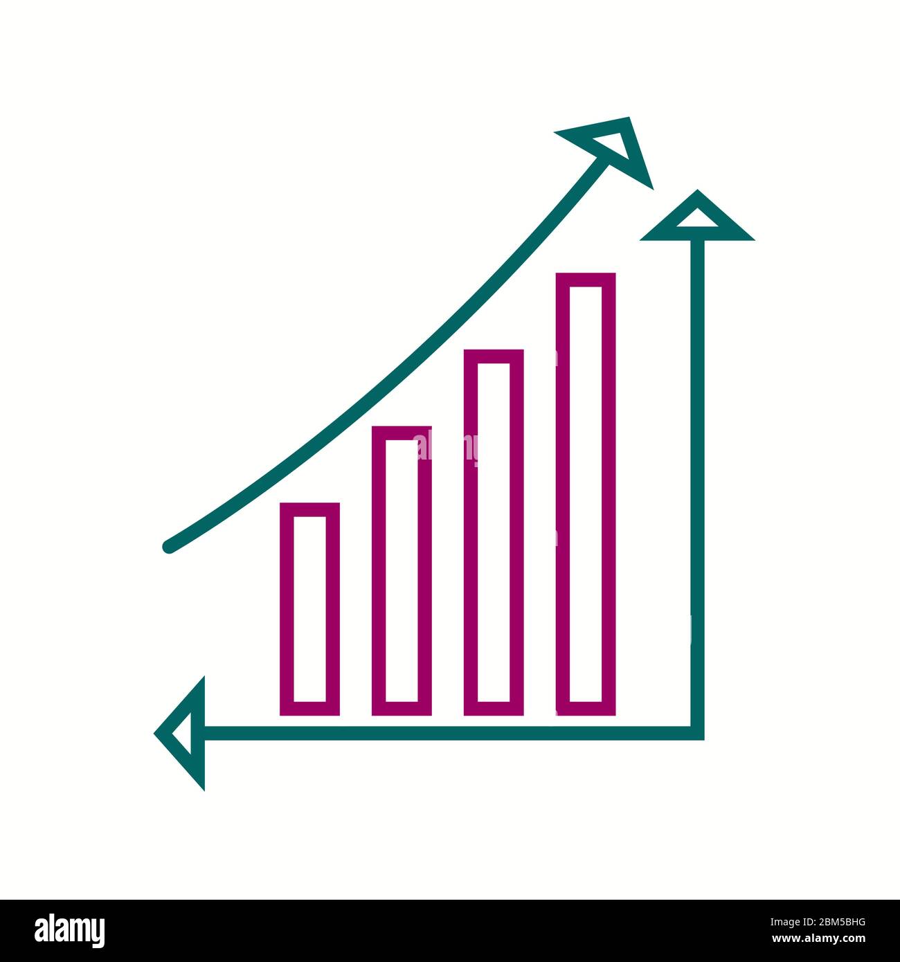 Beautiful Ascending bar vector line icon Stock Vector Image & Art - Alamy