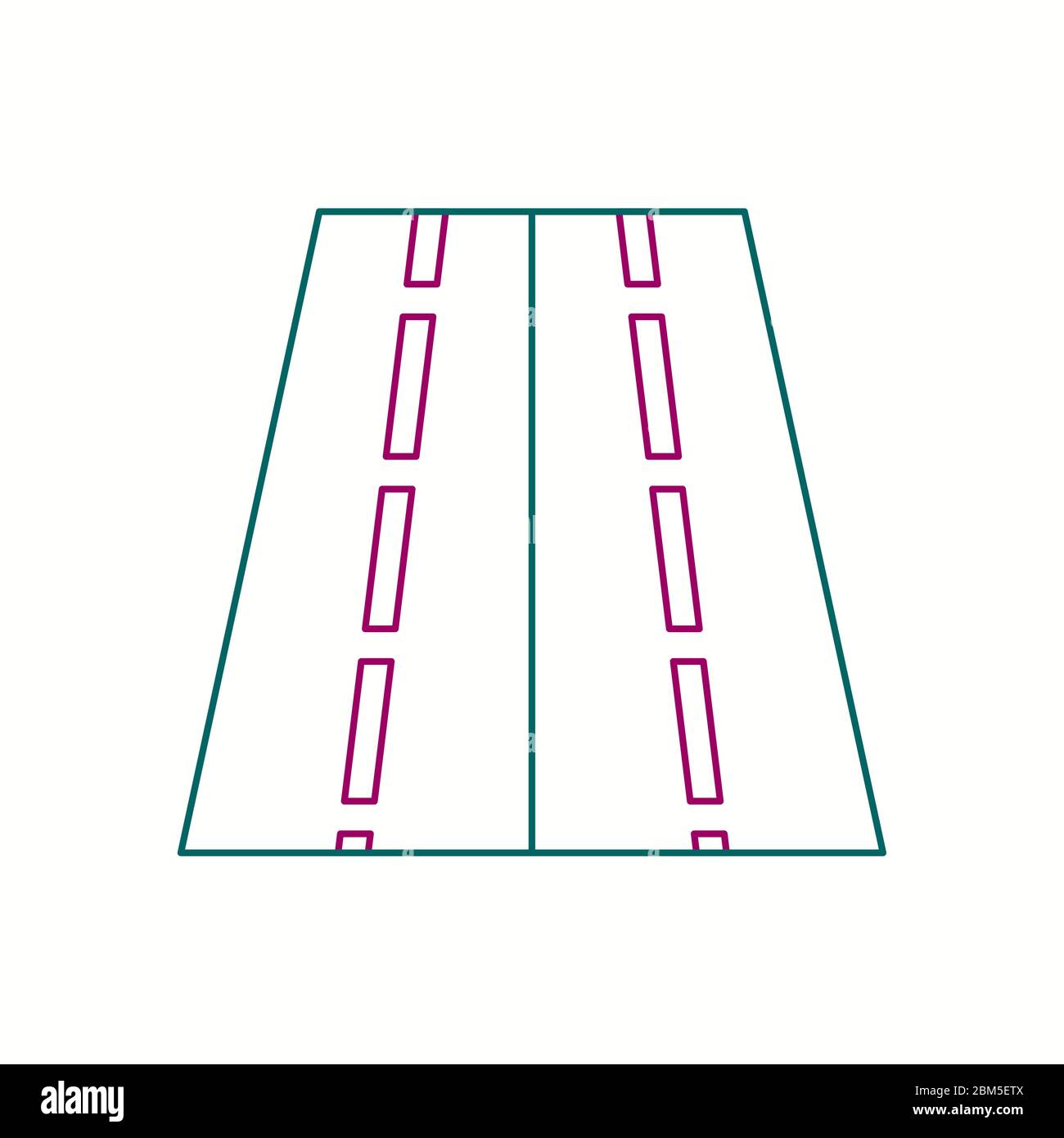 Beautiful Road vector line icon Stock Vector Image & Art - Alamy