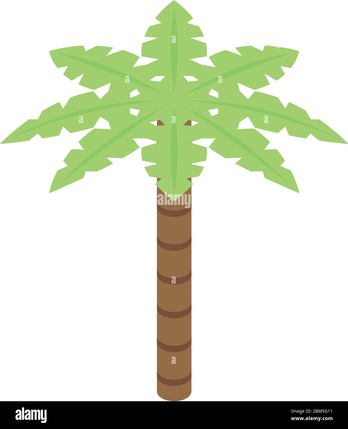 Palm tree icon, isometric style Stock Vector