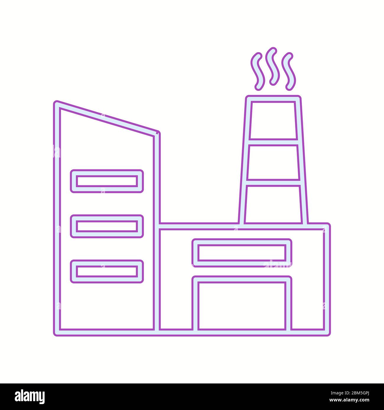 Factory building vector vectors hi-res stock photography and images - Alamy
