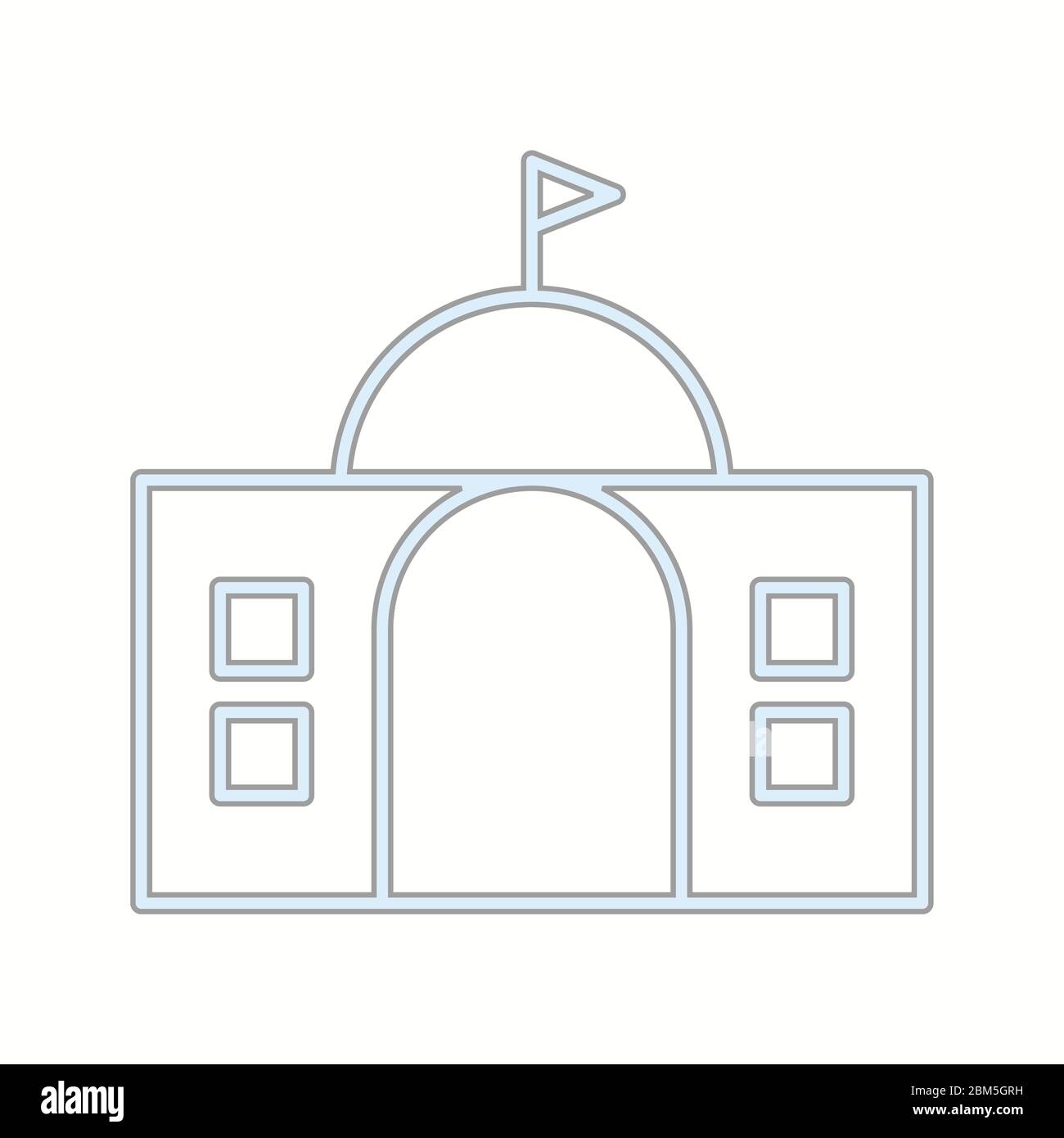 Beautiful Building Vector line icon Stock Vector Image & Art - Alamy