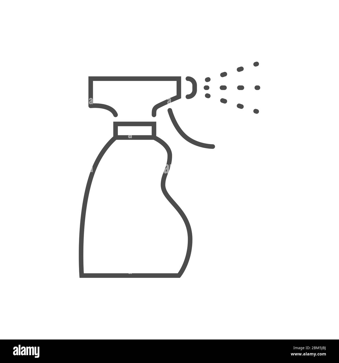 Medical spray disinfect related vector thin line icon Stock Vector ...