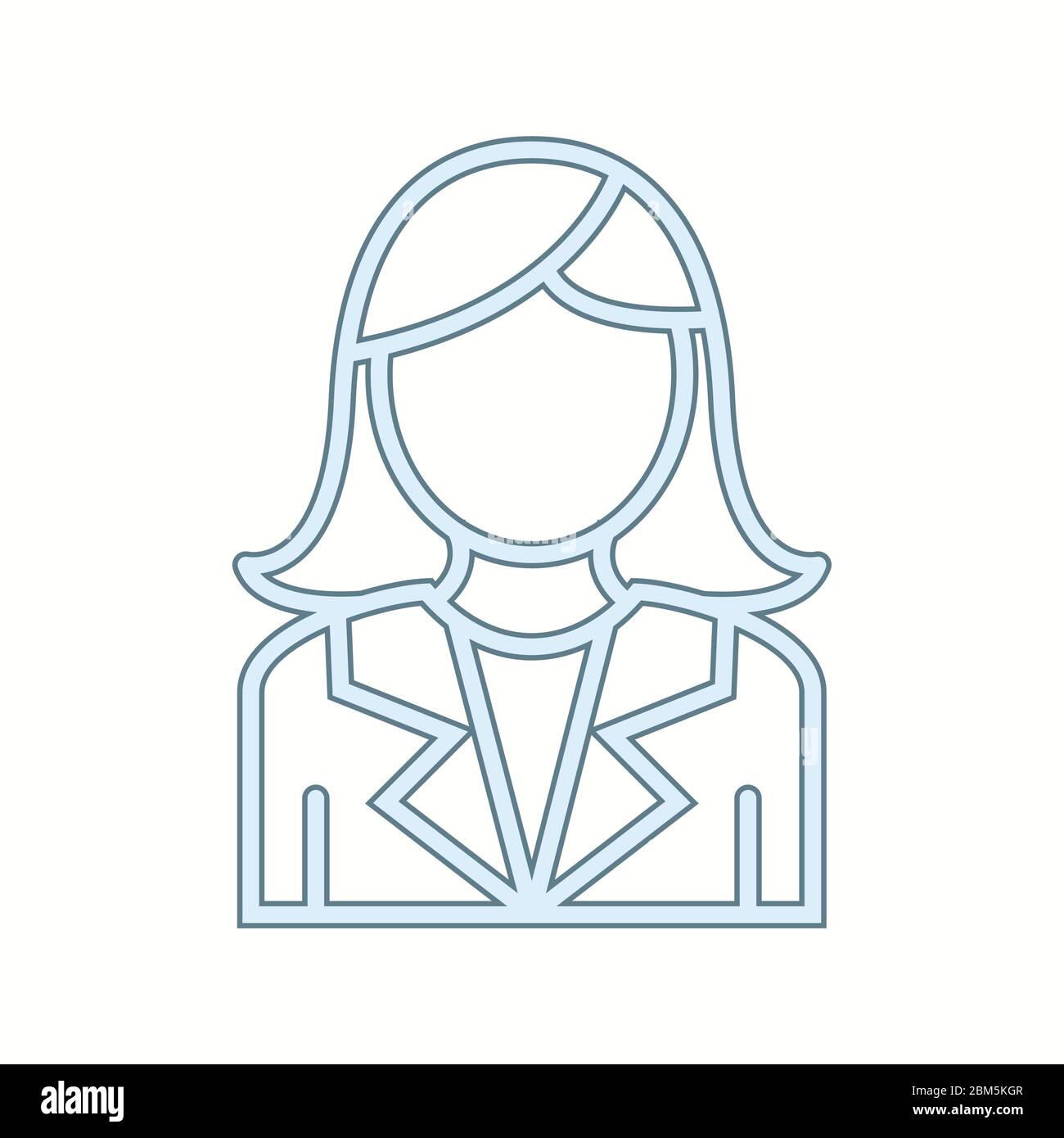 Beautiful Business woman vector line icon Stock Vector Image & Art - Alamy