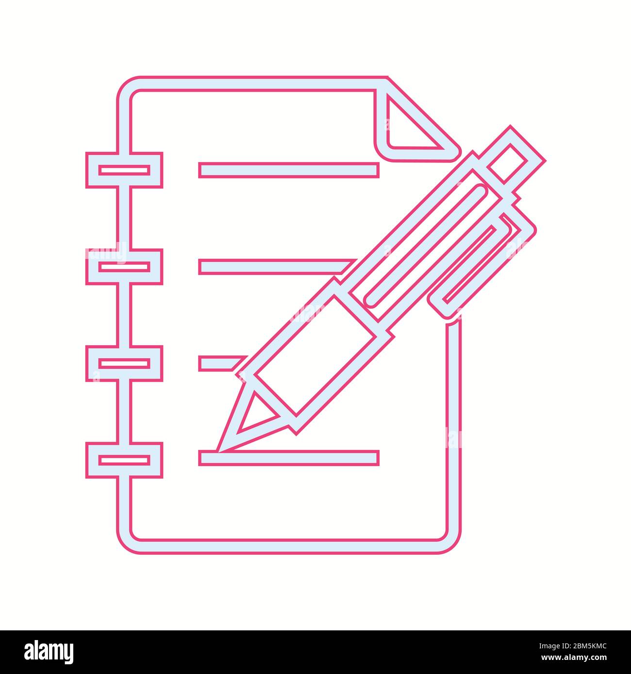 Beautiful writing report vector line icon Stock Vector Image & Art - Alamy