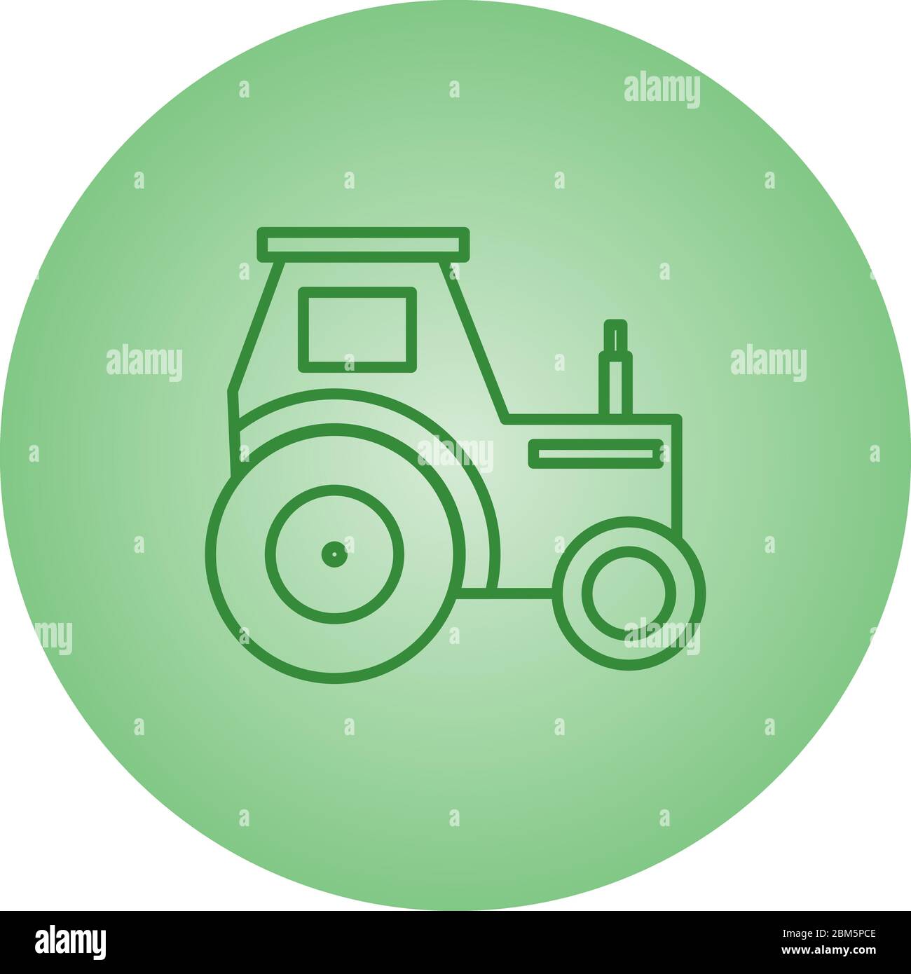 Beautiful Tractor Vector line icon Stock Vector Image & Art - Alamy