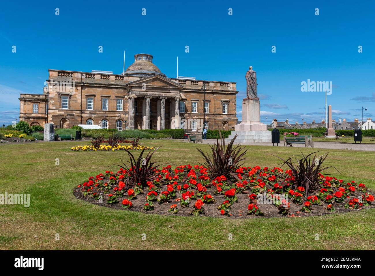 sherrif court and wellington square, ayr town Stock Photo