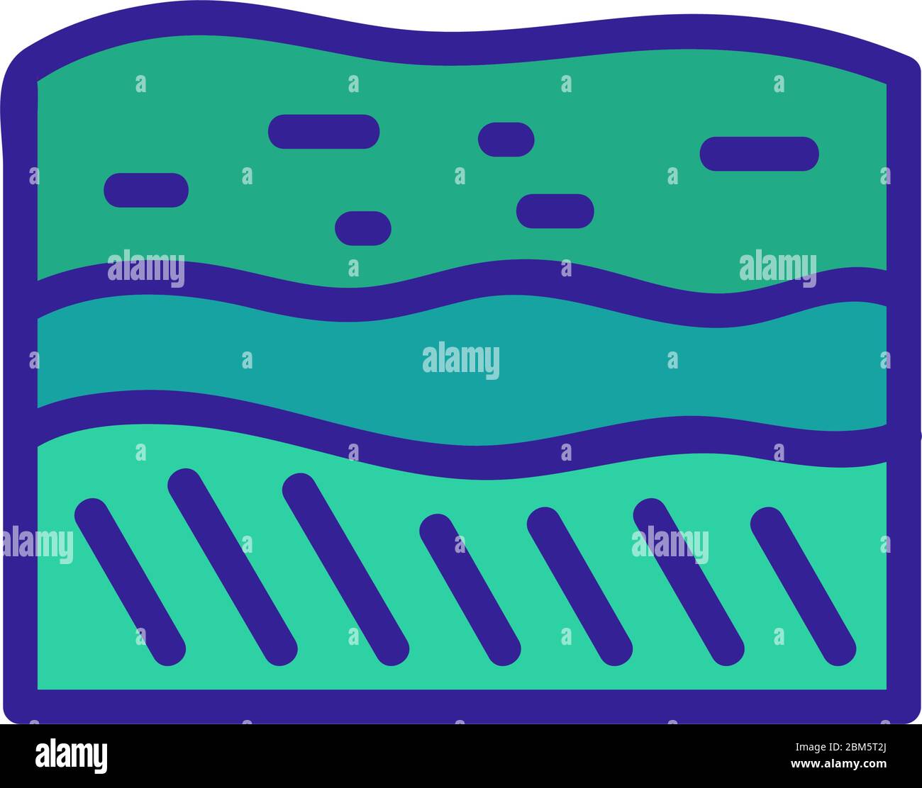 soil layers icon vector outline illustration Stock Vector Image & Art ...