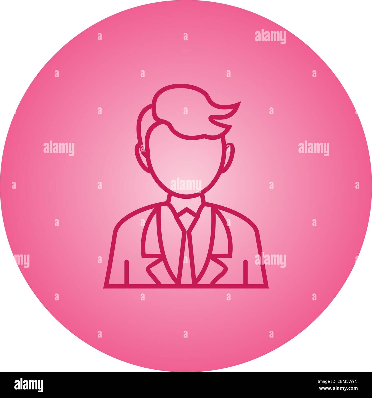 Beautiful Businessman vector line icon Stock Vector Image & Art - Alamy