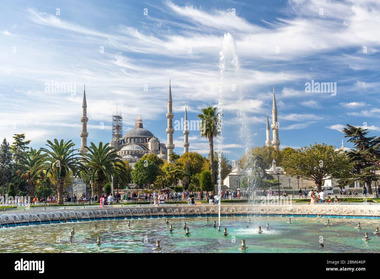 Sultan-Ahmed-Moschee, Istanbul Stock Photo