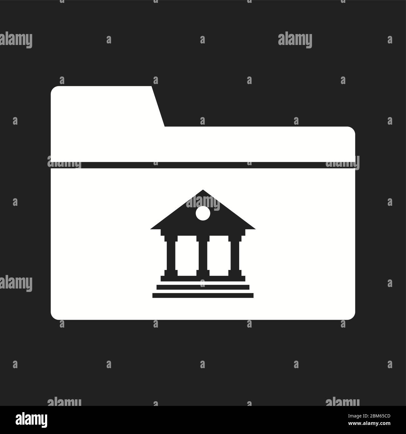 Beautiful Banking folder vector Glyph Icon Stock Vector