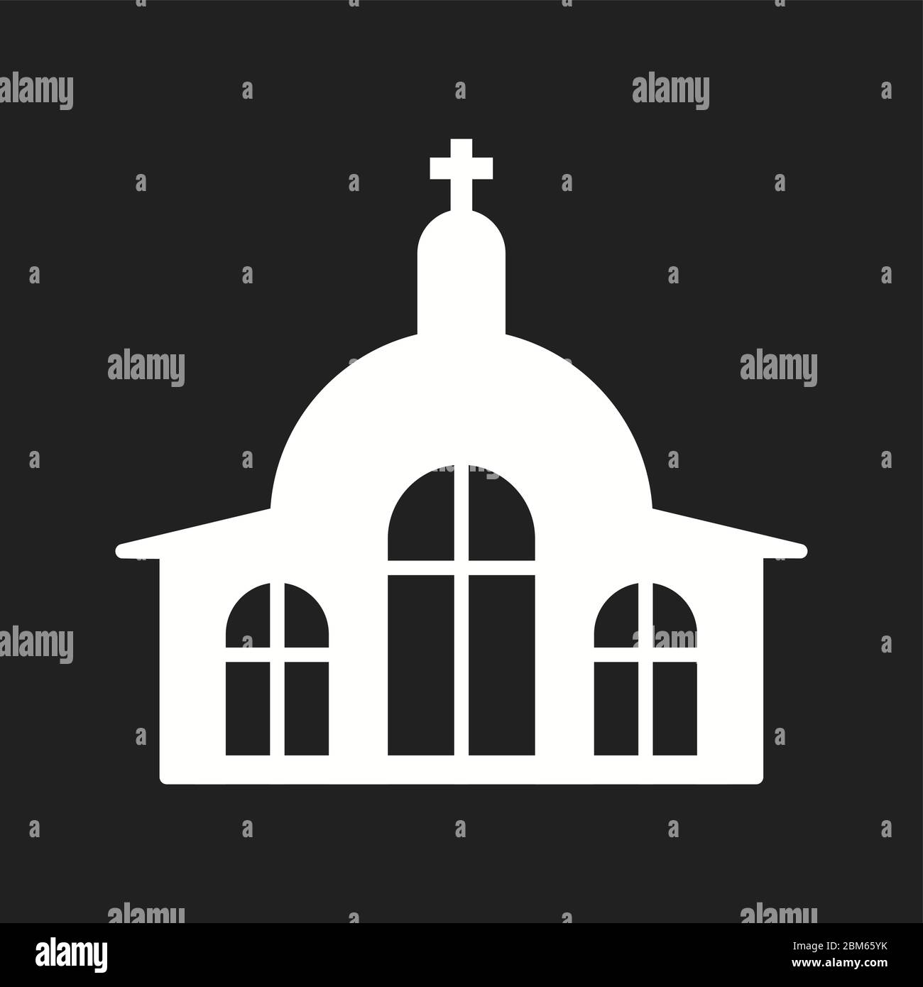 Beautiful Church Vector Glyph Icon Stock Vector Image & Art - Alamy