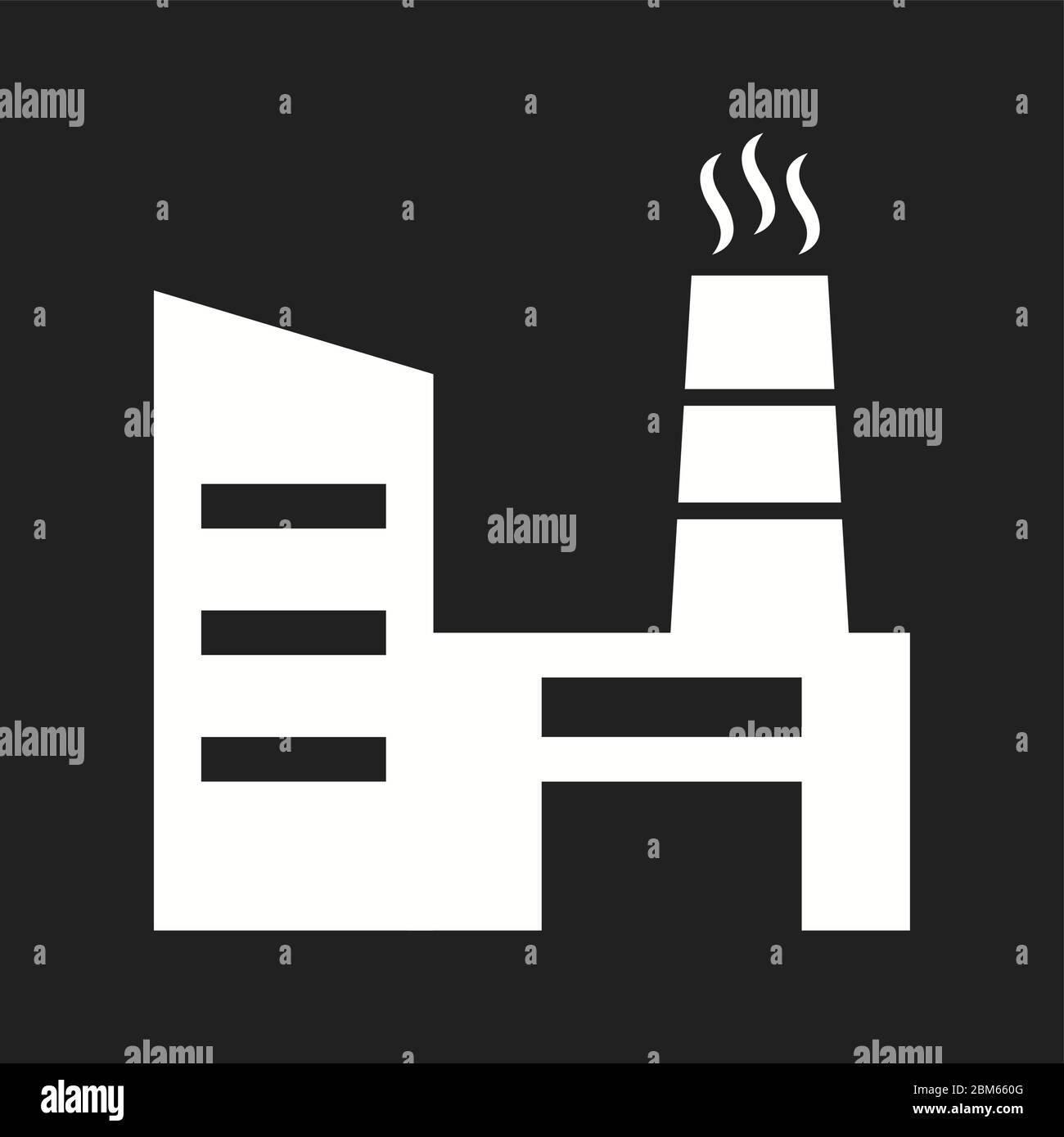 Beautiful Factory Vector Glyph Icon Stock Vector Image & Art - Alamy