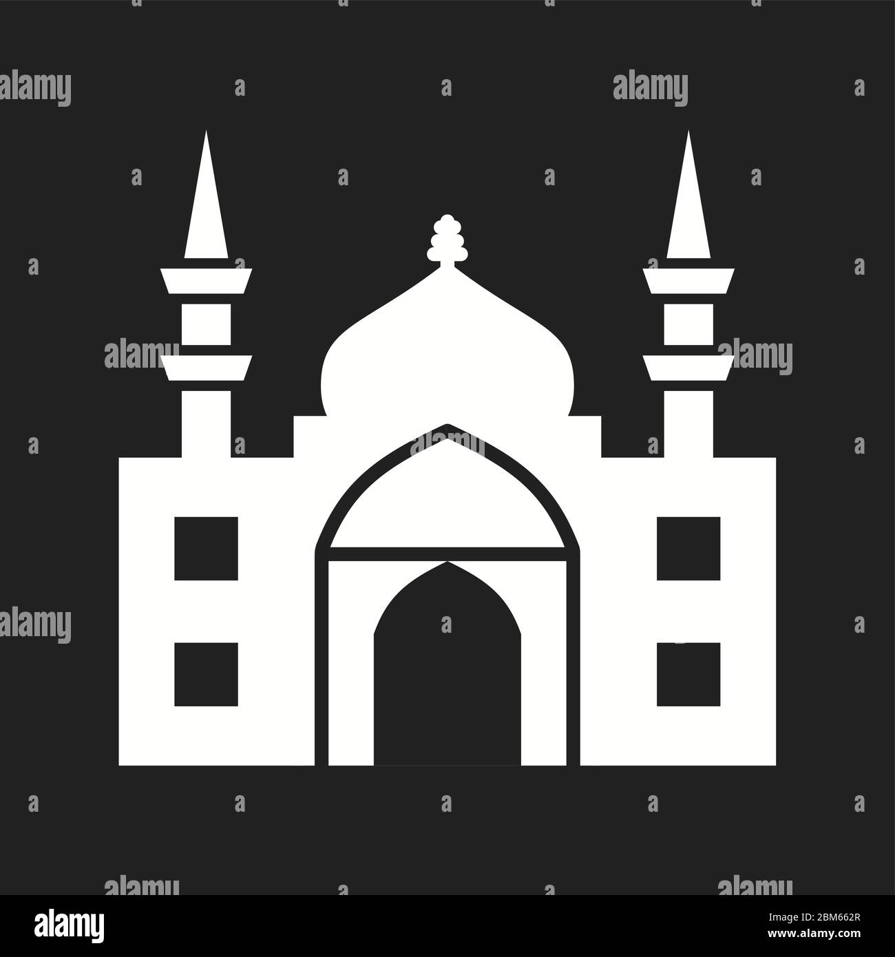 Beautiful Mosque Vector Glyph Icon Stock Vector Image & Art - Alamy