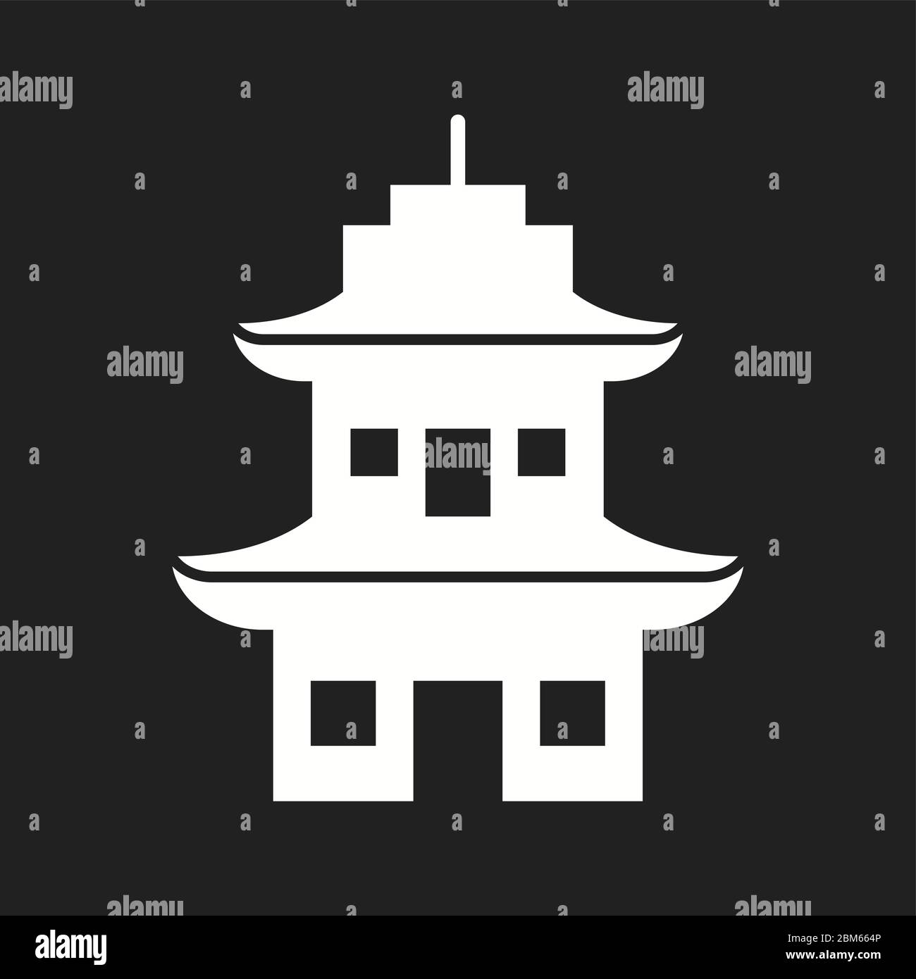 Beautiful Temple Vector Glyph Icon Stock Vector Image & Art - Alamy
