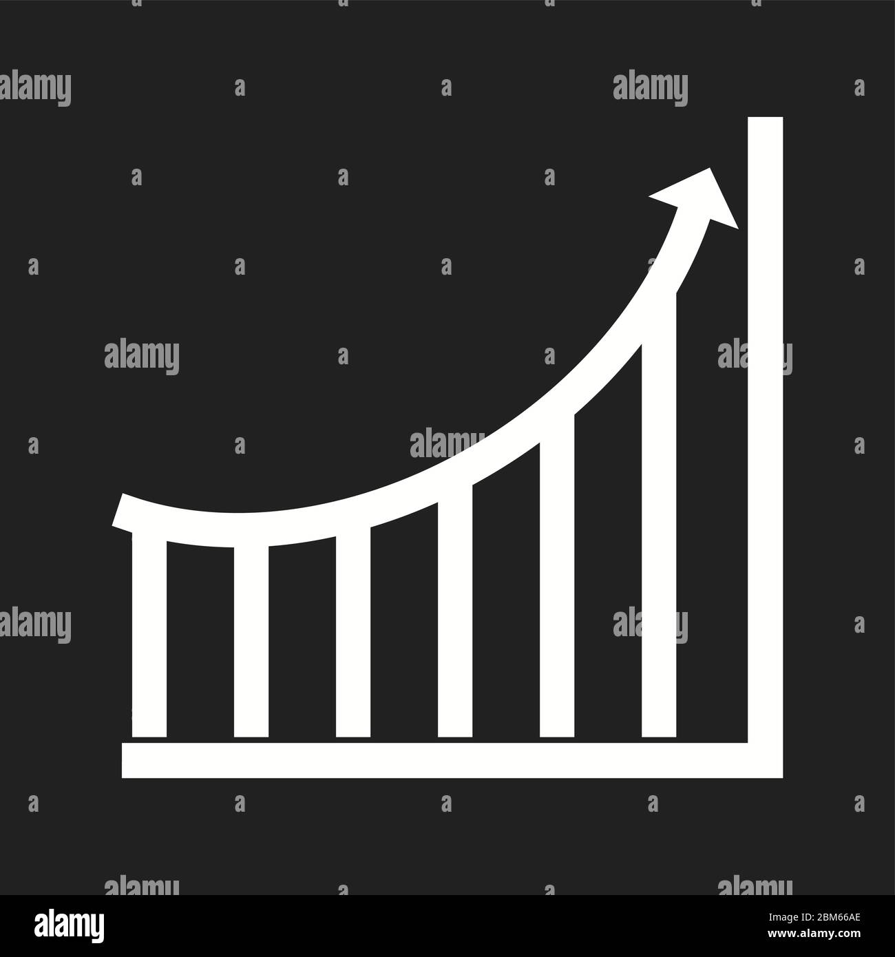 Beautiful Business growth Vector Glyph icon Stock Vector Image & Art ...
