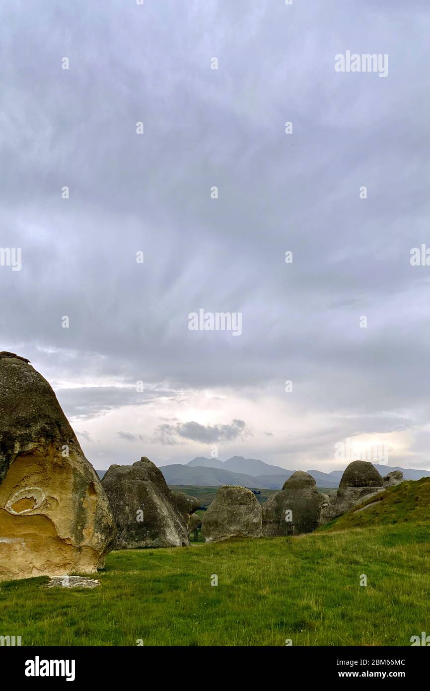 Elephant Rocks, Duntroon, New Zealand Stock Photo Alamy