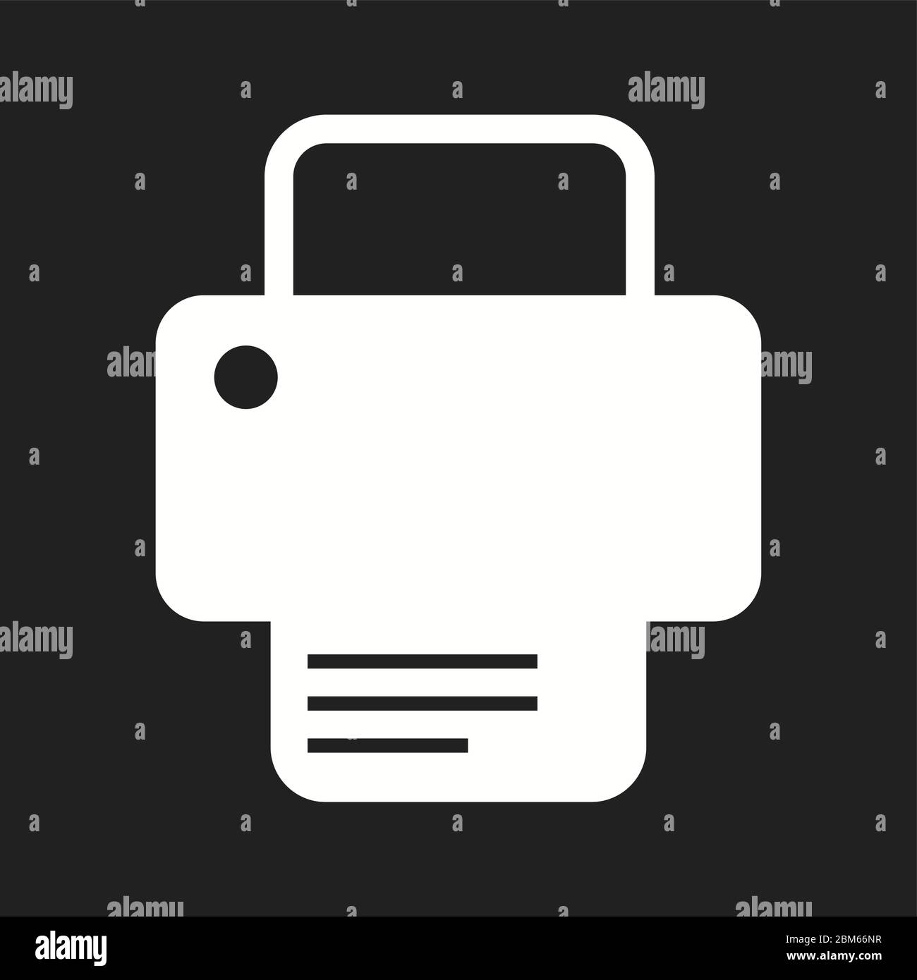 Beautiful Printer Vector Glyph icon Stock Vector