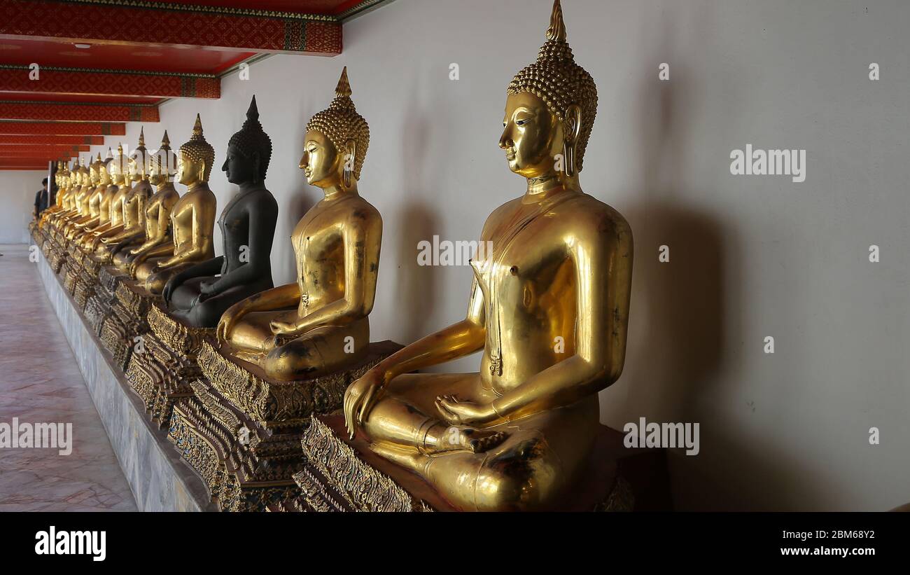 Temple of the Reclining Buddha, Wat Pho o Wat Phra Chetuphon Stock ...