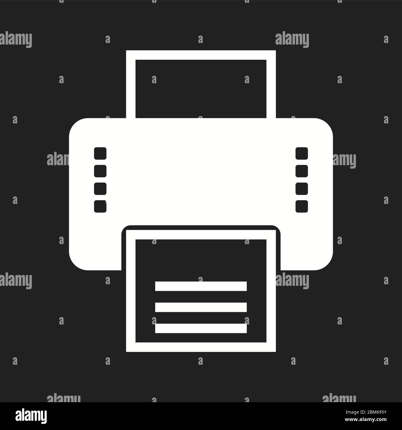 Beautiful Printer Vector Glyph icon Stock Vector
