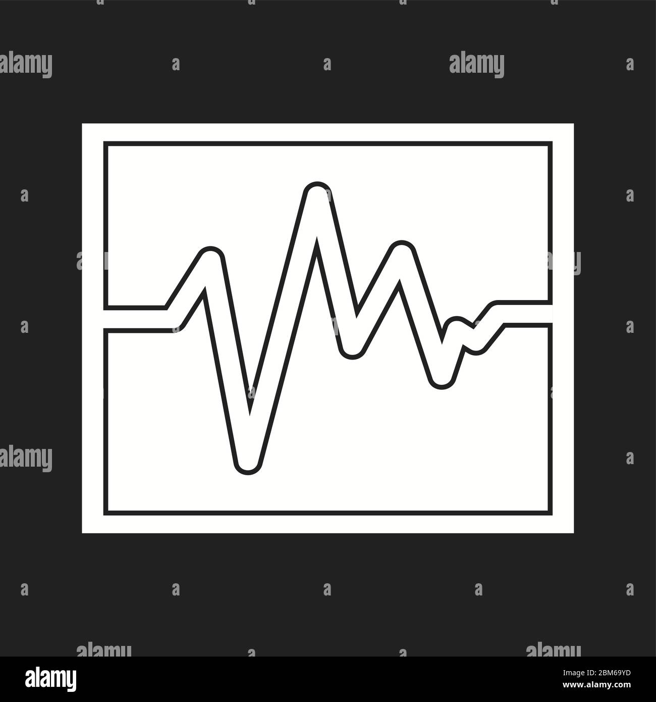Beautiful ecg vector line icon hi-res stock photography and images - Alamy