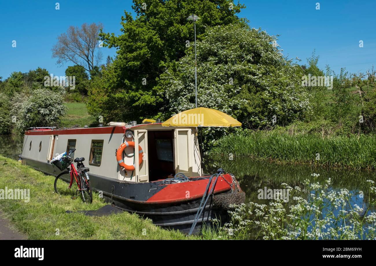 The Staffordshire and Worcestershire Canal near Kidderminster Stock