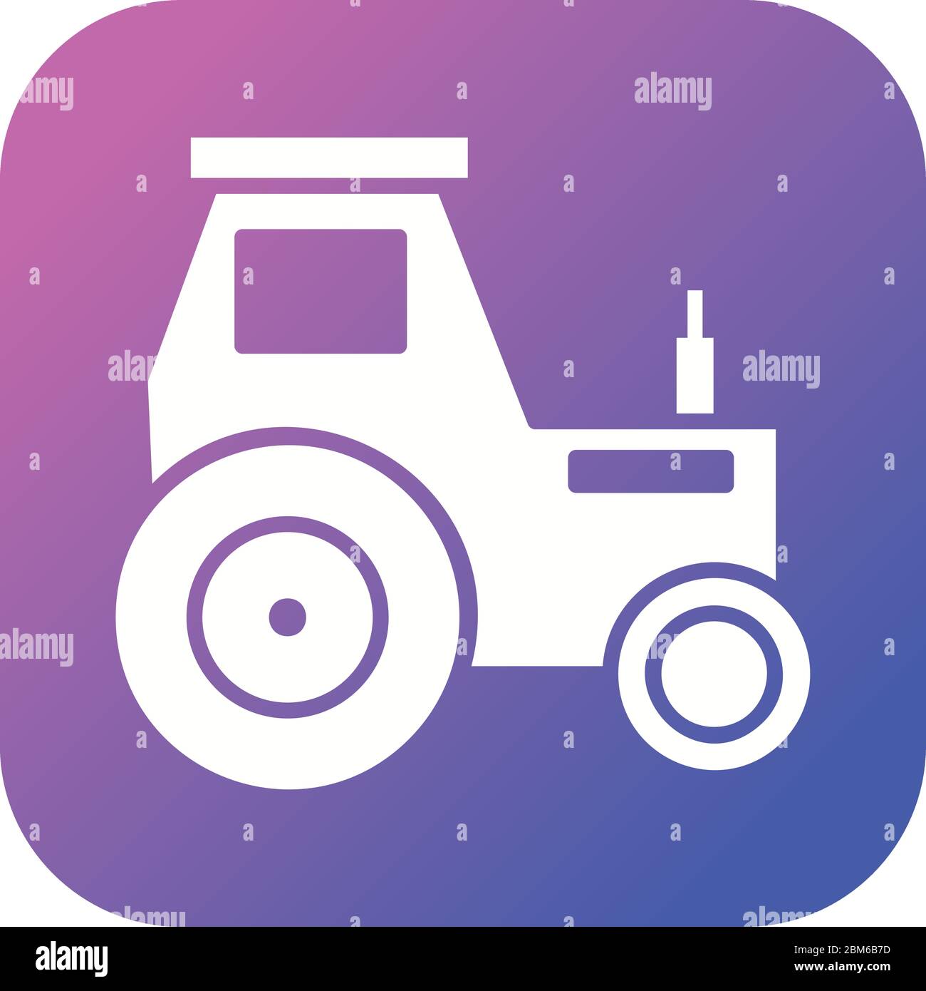 Beautiful Tractor Vector Glyph Icon Stock Vector Image & Art - Alamy