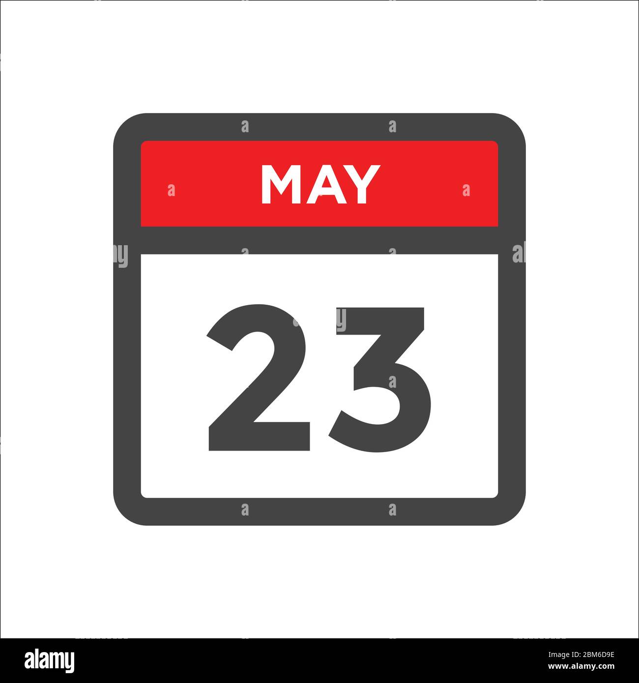 May 23 Calendar Icon Day Of Month Stock Vector Image Art Alamy