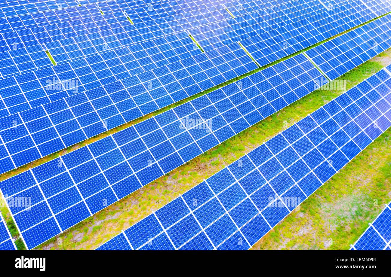 power solar panel on blue sky background,alternative clean green energy ...
