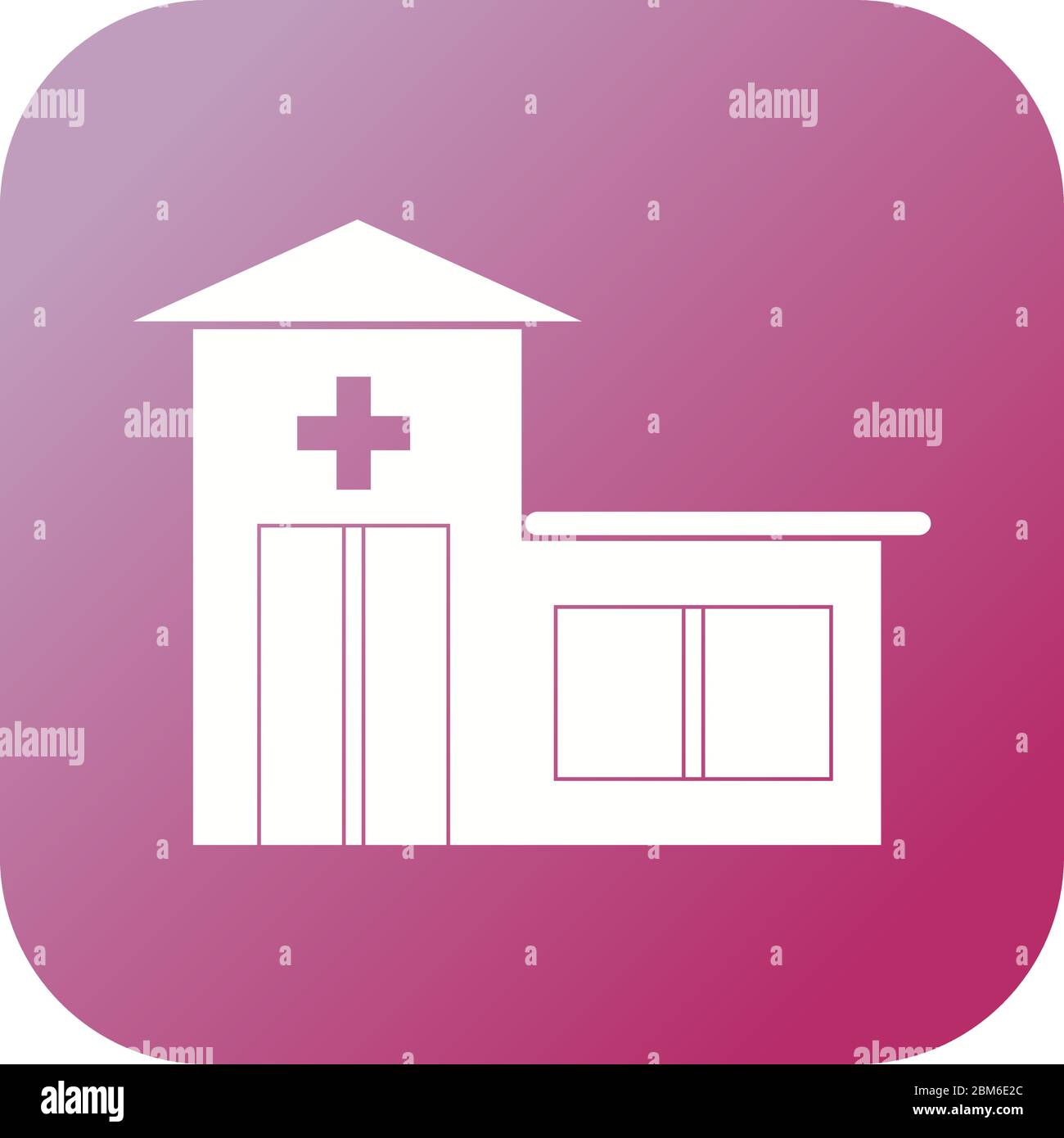 Beautiful Hospital Vector Glyph icon Stock Vector Image & Art - Alamy