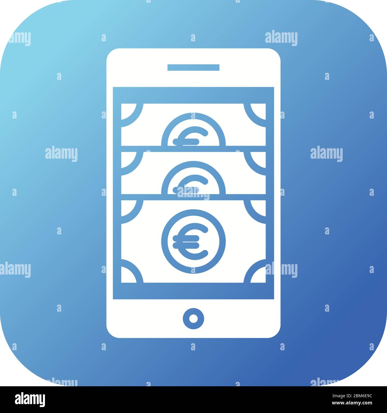 Beautiful Online banking Vector Glyph icon Stock Vector