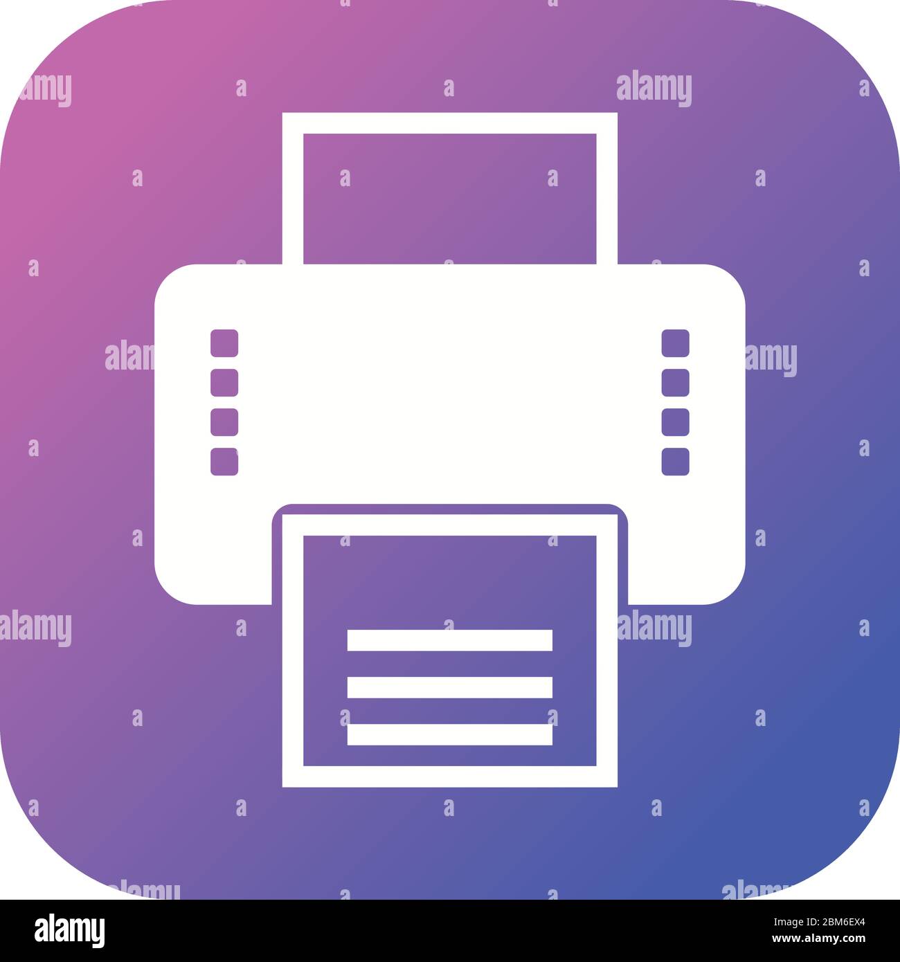 Beautiful Printer Vector Glyph icon Stock Vector